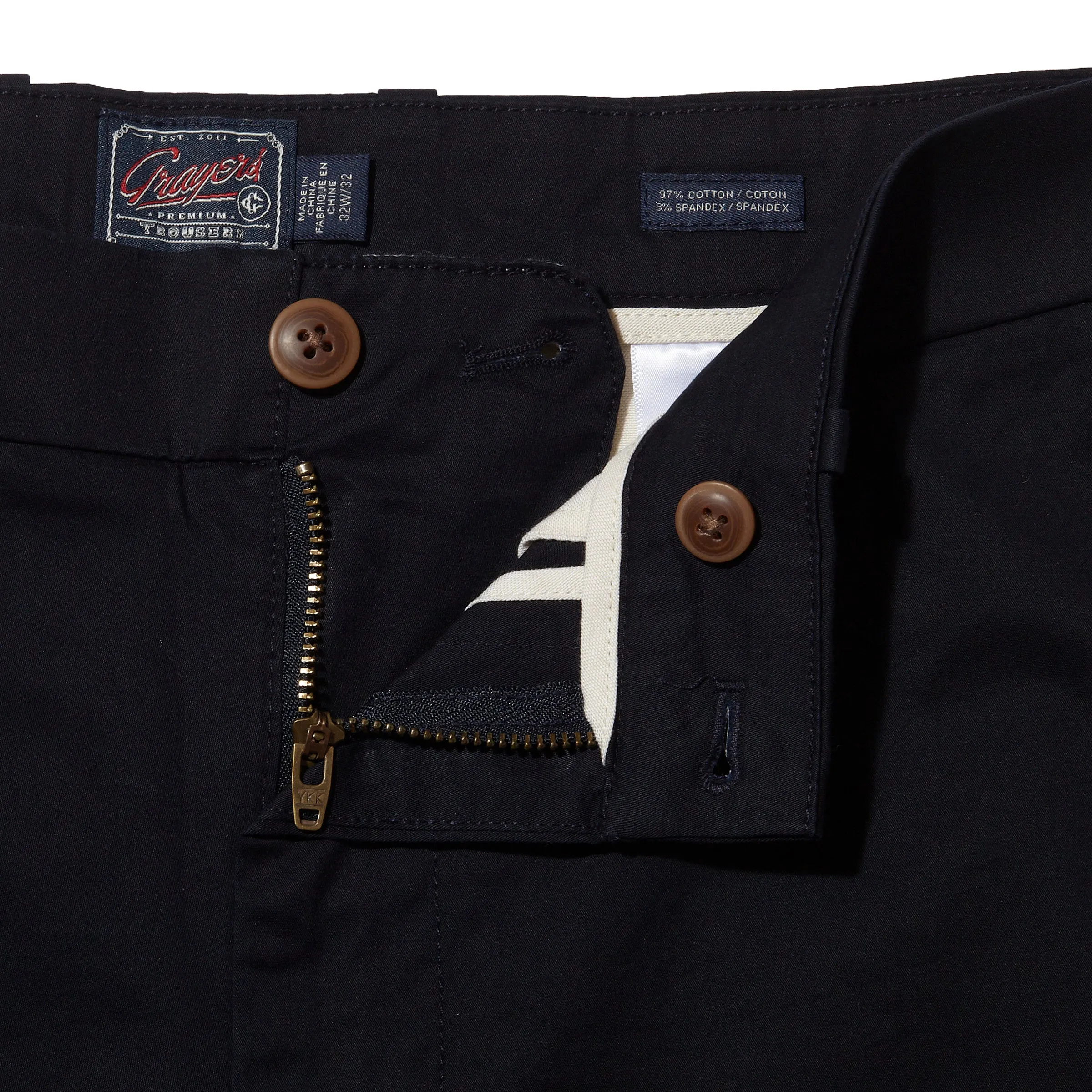 Thompson Flex Stretch Chino (Relaxed Fit) - Dark Navy