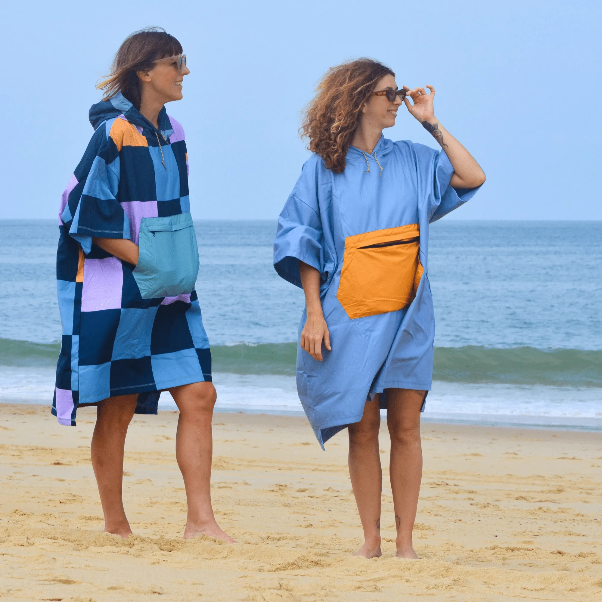 VOITED Micro Fleece Poncho - Mountain Spring/Sundial