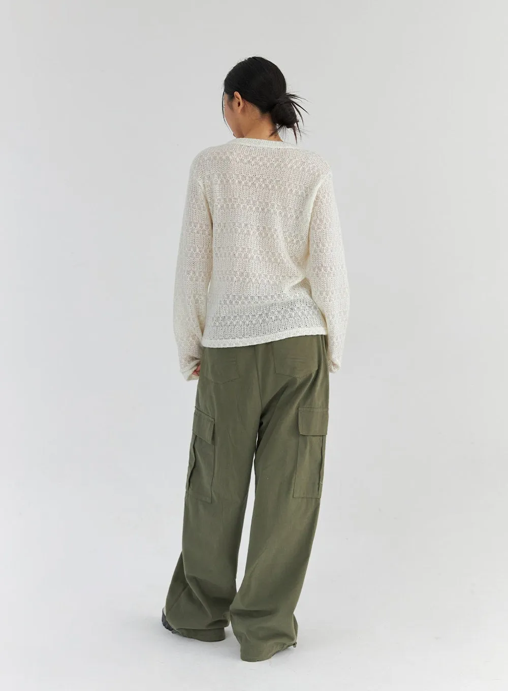 Waist String Cargo Pants CS325