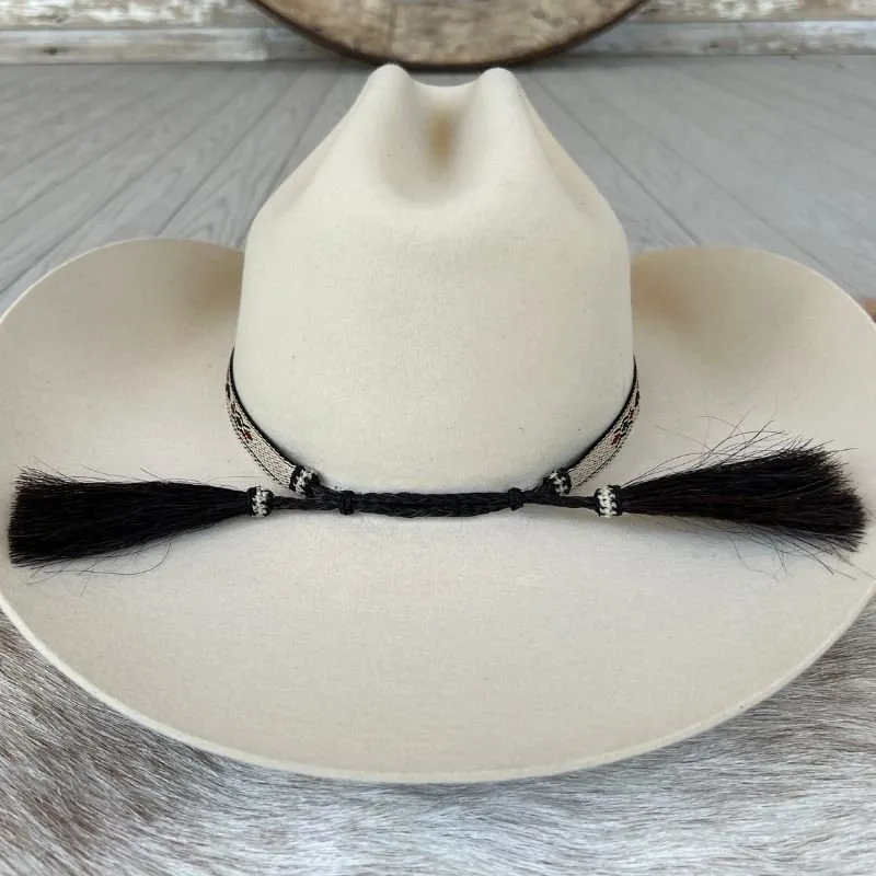 Western Horsehair Tapestry Hat Band - Caballo