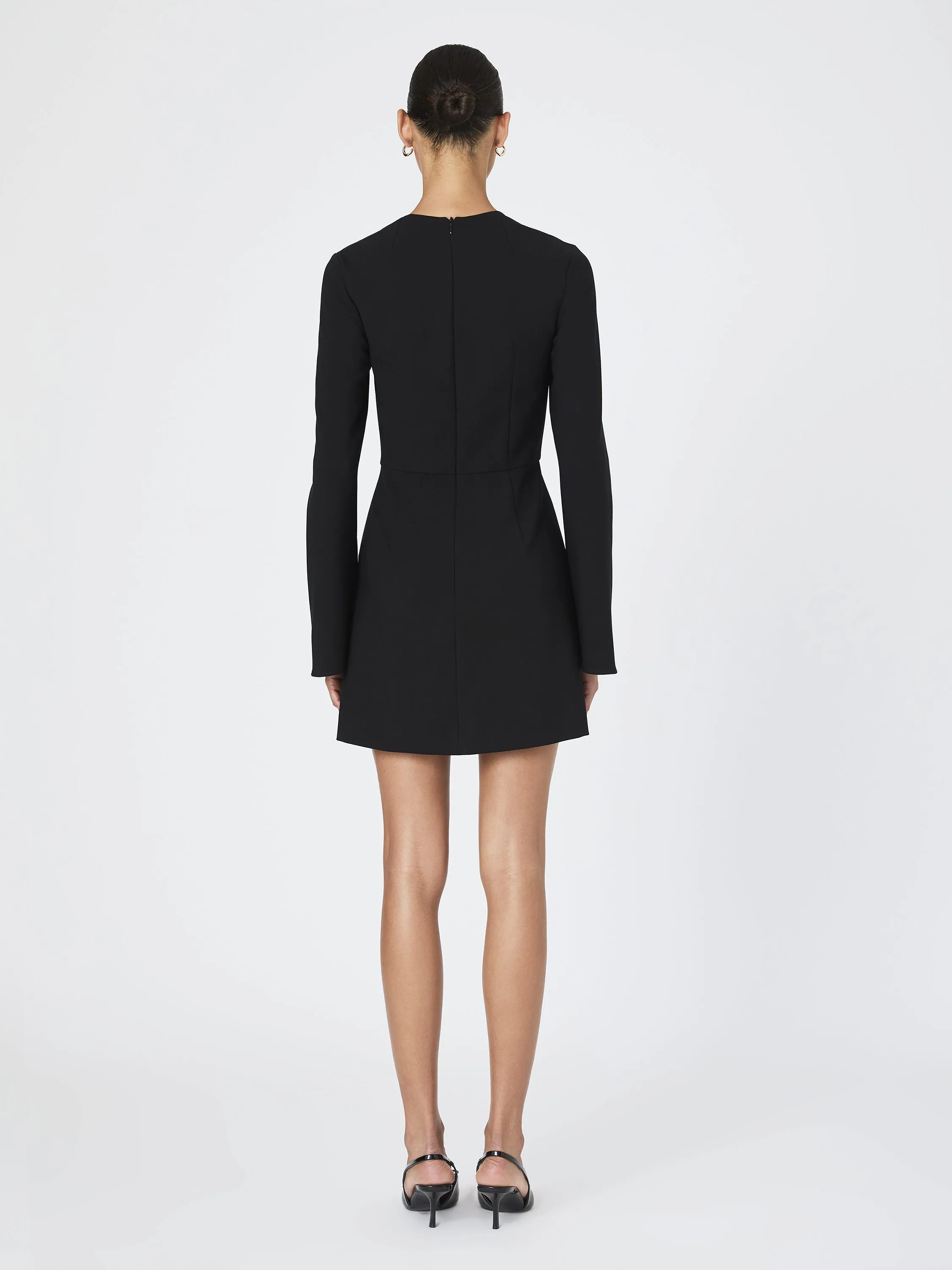 Whisper Square Neck Long Sleeve Dress