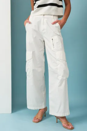 White Cargo Pants