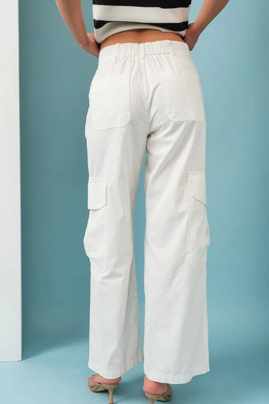 White Cargo Pants