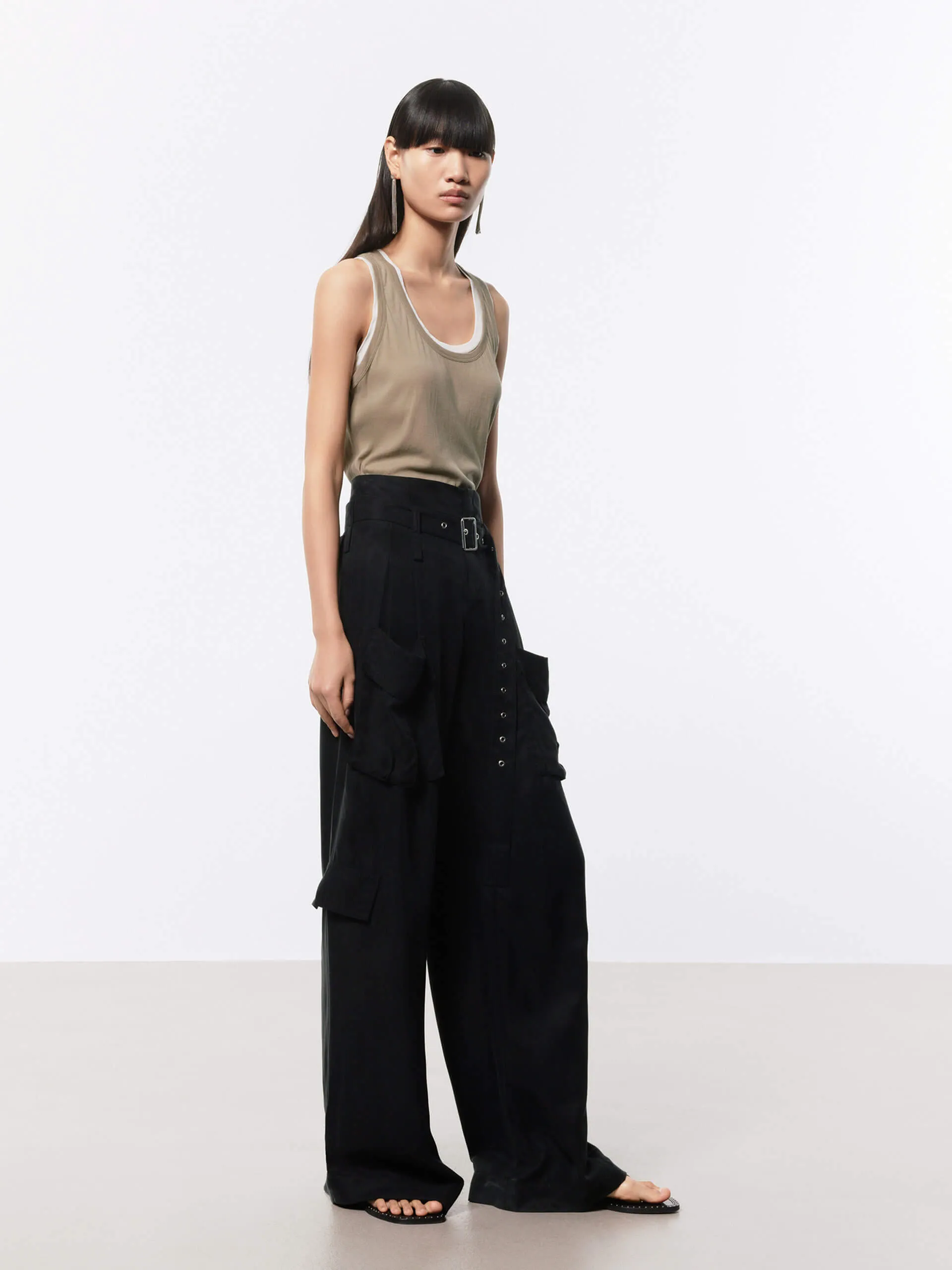 Wide Leg Cargo Pants