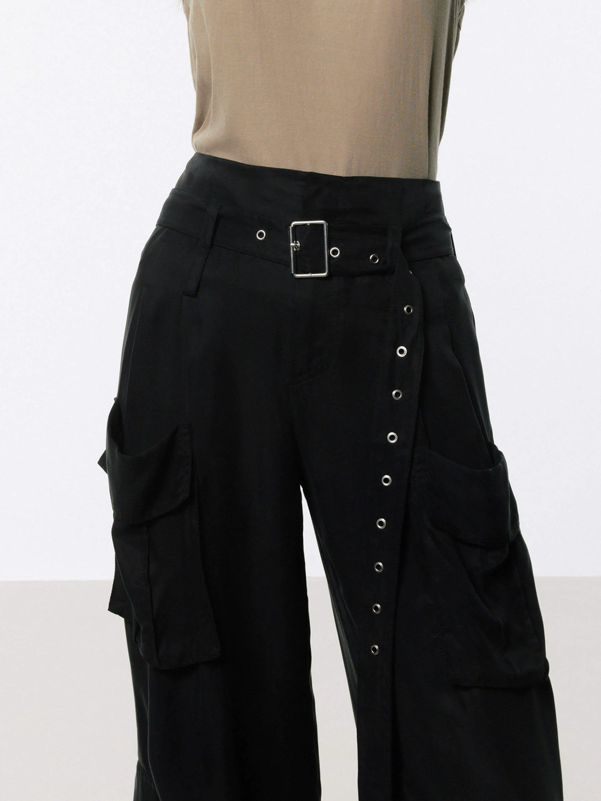 Wide Leg Cargo Pants