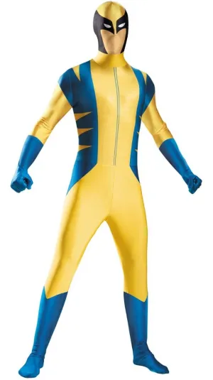 Wolverine Lycra Skin Jumpsuit Plus Size Mens Costume