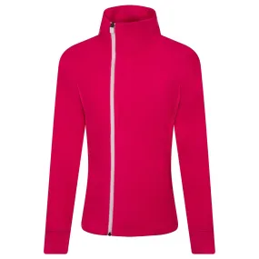 Womens Asymmetric Full Zip Fleece Pink - AW24