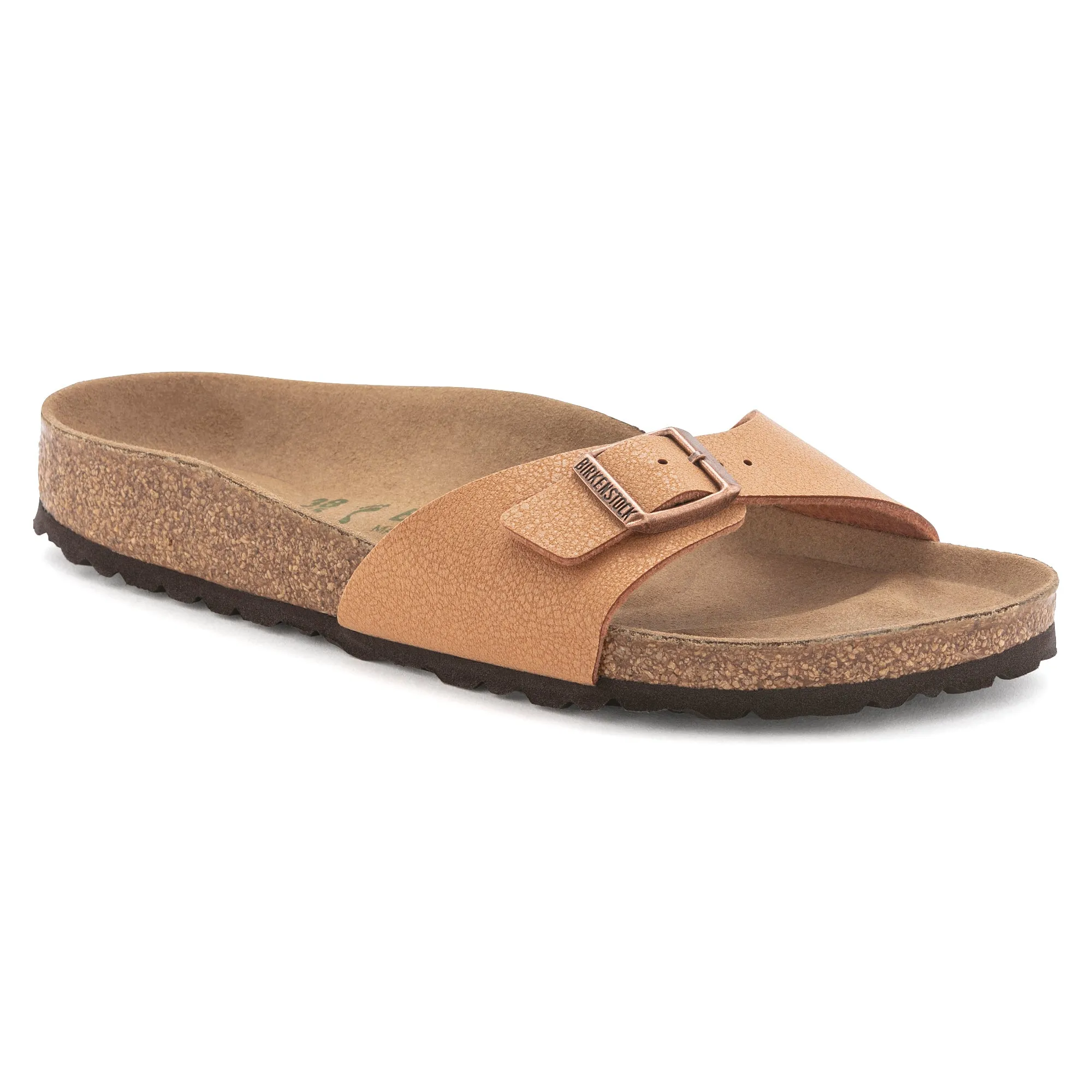 Women's Birkenstock Madrid Vegan Birkibuc Color: Pecan