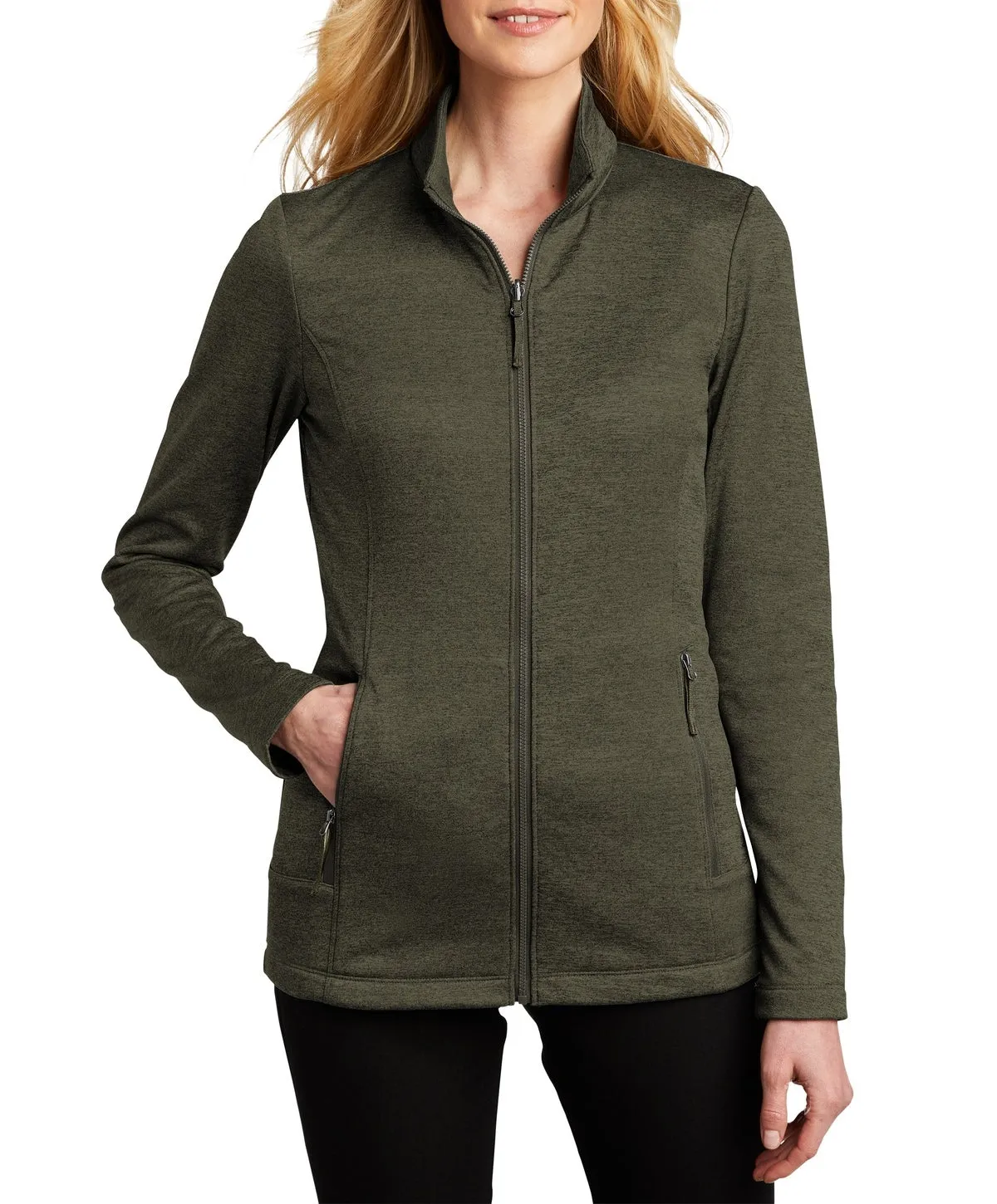 Women's Full-Zip Long Sleeve Collective Striated Fleece Jacket