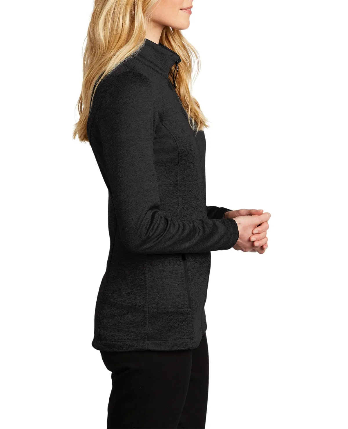 Women's Full-Zip Long Sleeve Collective Striated Fleece Jacket