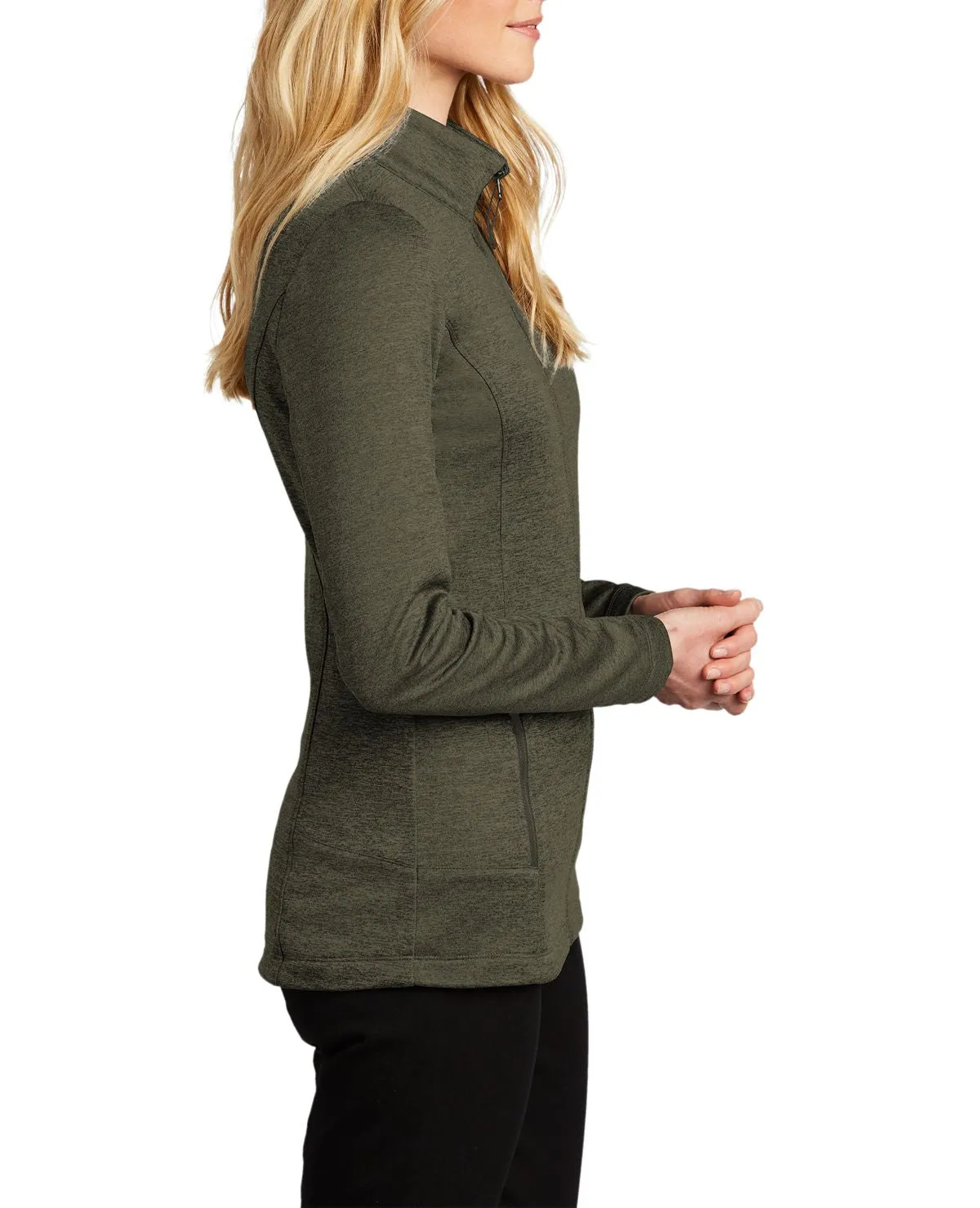 Women's Full-Zip Long Sleeve Collective Striated Fleece Jacket