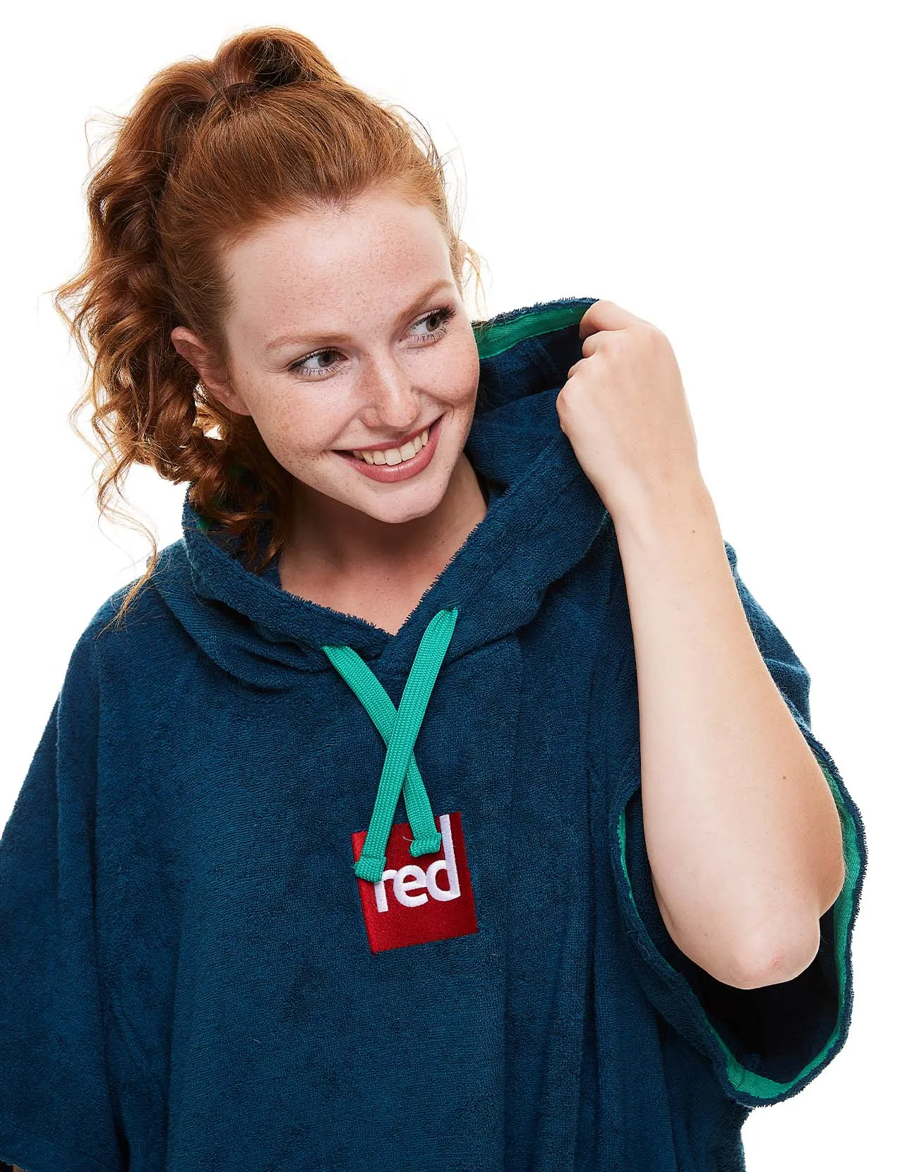 Women's Towelling Change Robe - Navy