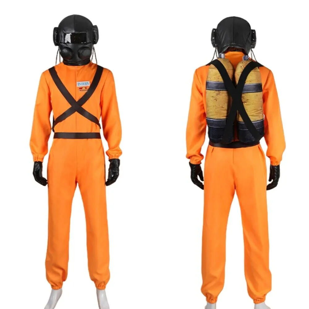 Xcoser Game Lethal Company Cosplay Costume Jumpsuit Outfit Full Set Uniform Halloween