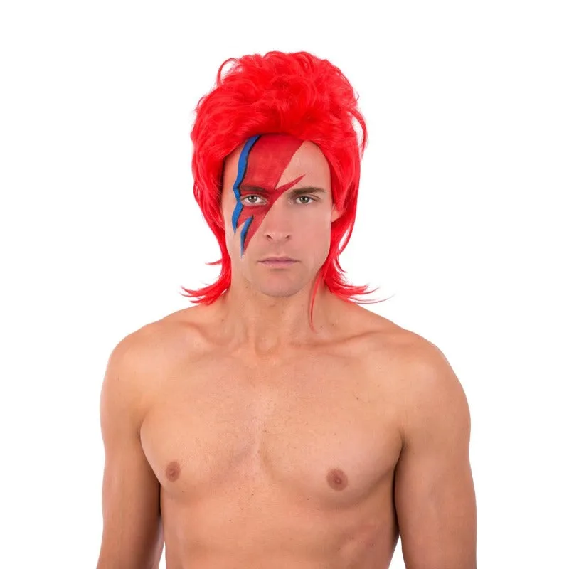 Ziggy Red Mullet Wig