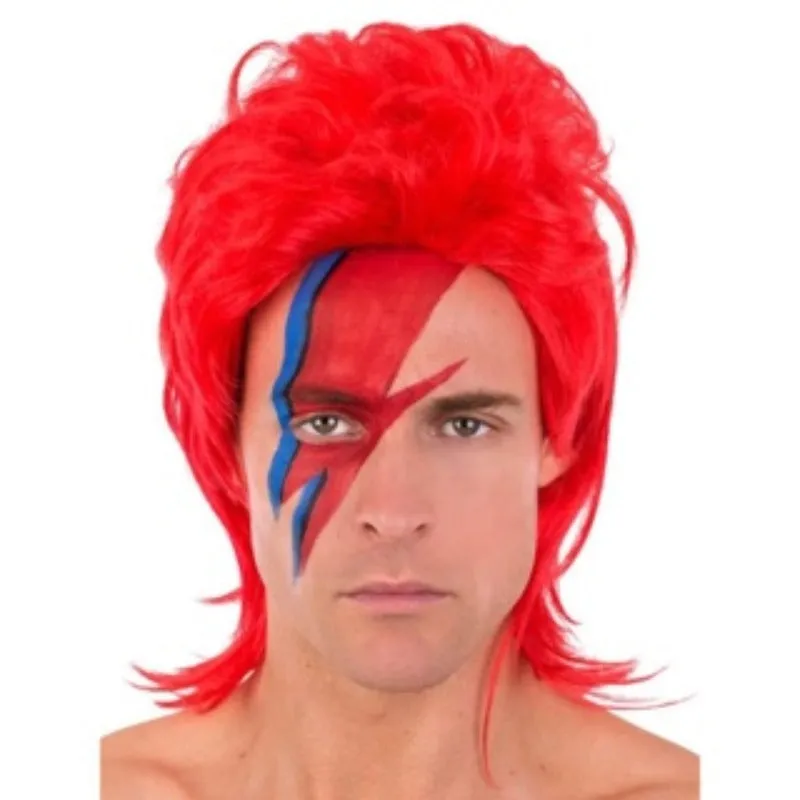 Ziggy Red Mullet Wig