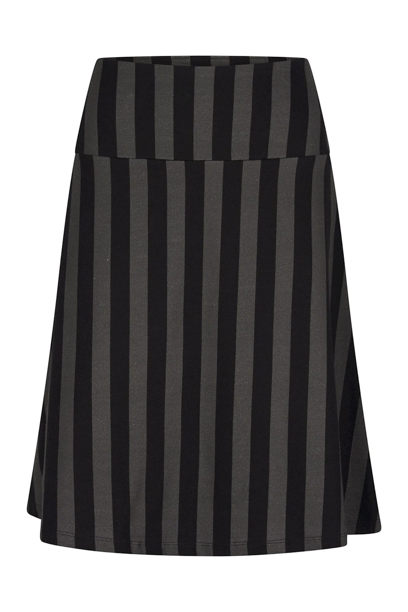 Zilch Skirt Wide in Stripes Black