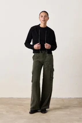 ZOEY CARGO PANTS / OLIVE