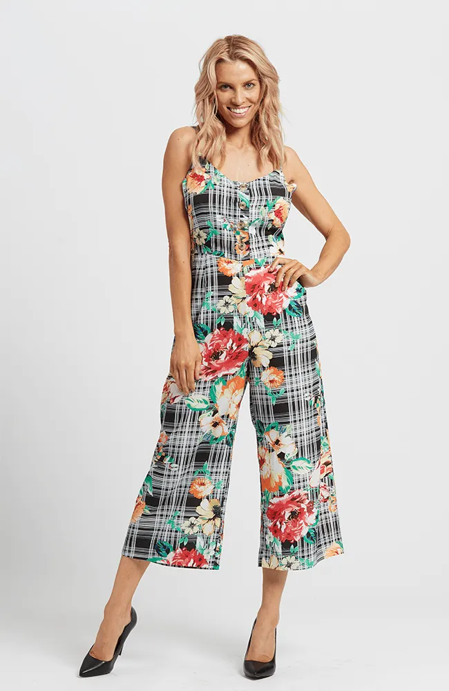 ZULU Jumpsuit - Black Print